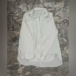 ALO YOGA DREAMSCAPE BUTTON DOWN LONG SLEEVES TOP NWOT